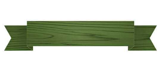 Obraz premium 木のリボンフレーム 緑