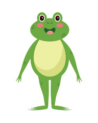 Obraz premium frog standing cartoon