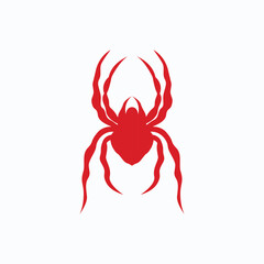 Spider Logo, Retro Vintage Insect Vector Design Vector Template