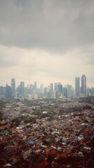 A cityscape of Indonesia capital city Jakarta