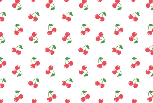 seamless pattern with cherries for banners, cards, flyers, social media wallpapers, etc.