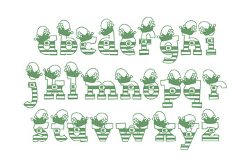 Versatile Collection of Elf Alphabet Letters for Various Uses