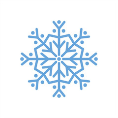 snowflake icon design vector layout