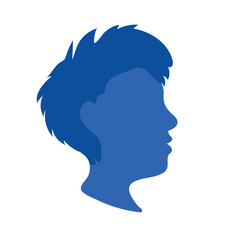 down syndrome blue head