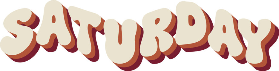 Saturday Text Sticker Schedule Note