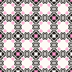 Classic ornament. Decorative seamless pattern with ornamental elements for designer wallpaper, trendy print, trendy decor, home textile, retro decor. Vector.	