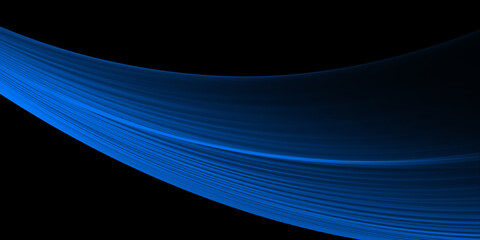 Abstract blue wave on a black background	