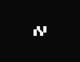 Modern letter N or AV or H or S logo design template with eps 10