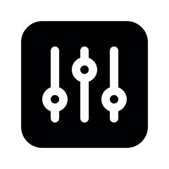 Illustration vector graphic icon of Controller. Solid Style Icon. Multimedia Themed Icon. Vector illustration isolated on white background. Perfect for website or application design.