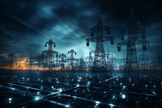 Illustration of the electricity grid