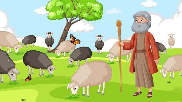 Moses, a shepherd, encounters a miraculous burning bush that remains unconsumed.