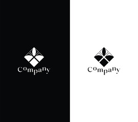 Square Apple logo design illustration  - obrazy, fototapety, plakaty