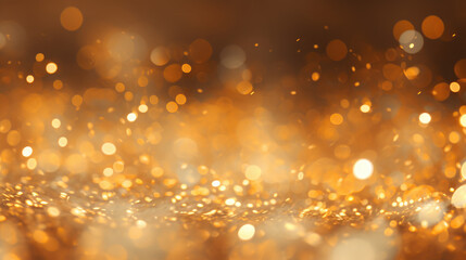 Gold Shiny Glitter Background, Abstract, Generative AI