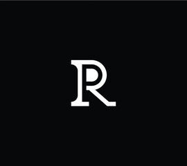 PR, RP letter branding logo