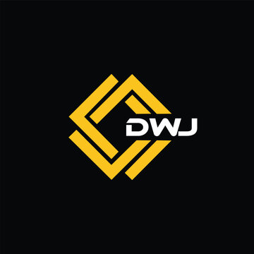 DWJ letter design for logo and icon.DWJ typography for technology, business and real estate brand.DWJ monogram logo.