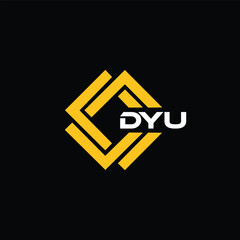 DYU letter design for logo and icon.DYU typography for technology, business and real estate brand.DYU monogram logo.