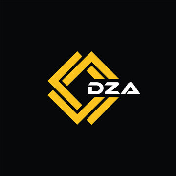 DZA letter design for logo and icon.DZA typography for technology, business and real estate brand.DZA monogram logo.