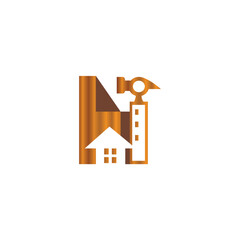 house architect building logo design abstract vector illustration