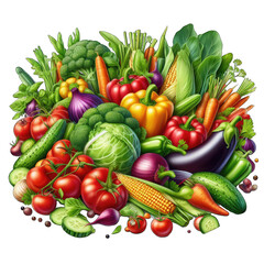 Nutrient-Rich Vegetable Close-Up, GENERATIVE AI