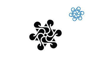 Twisted Knot Flower Logo