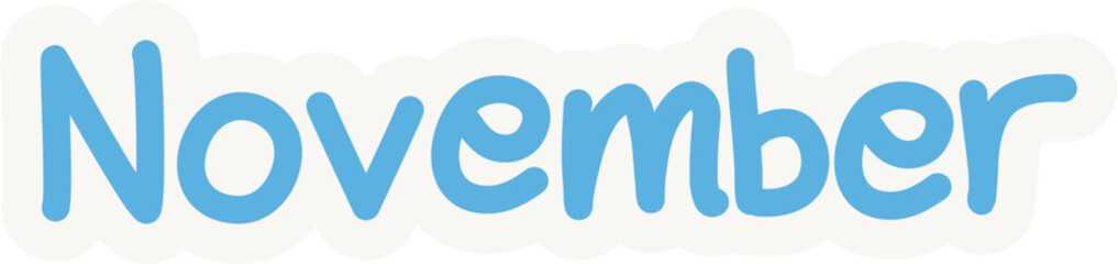 November Sticker
