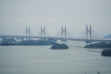 Washuzan second observation deck, Kurashiki City, Okayama　倉敷・鷲羽山展望台から瀬戸大橋を眺める