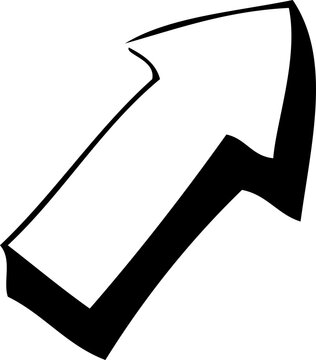 recommend clip art: minimalist handdrawn vector arrow svg