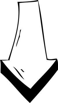 recommend clip art: minimalist handdrawn vector arrow svg