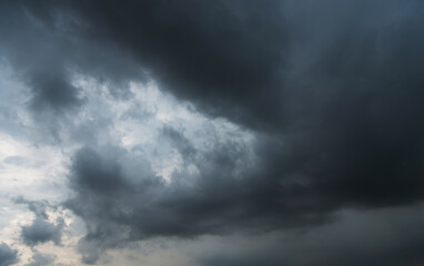 Dark clouds fill the sky