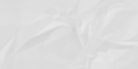 Crumpled wrinkled white paper texture. White crumpled paper texture crush paper so that it becomes creased and wrinkled. Old white crumpled paper sheet background texture.	