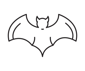halloween bat isolated