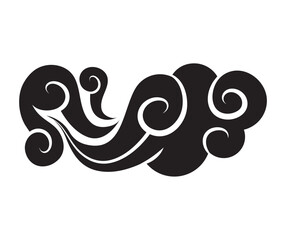 chinese cloud silhouette decoration