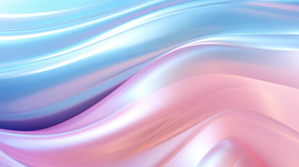 Fototapeta premium Pastel Wispy Smooth Liquid Wave Abstract Background, Generative AI