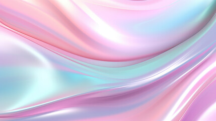 Pastel Wispy Smooth Liquid Wave Abstract Background, Generative AI