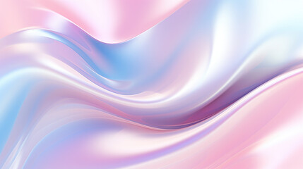 Obraz premium Pastel Wispy Smooth Liquid Wave Abstract Background, Generative AI