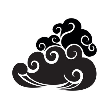 chinese cloud silhouette asian