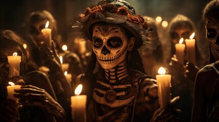 Fototapeta na wymiar Day of the Dead is an intangible cultural heritage.