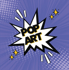 background with stars, pop art