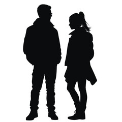 Sweet Couple Silhouette