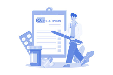 Doctor Writing Prescription