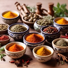 spice, food, pepper, spices, curry, ingredient, powder, bowl, seasoning, spicy, herb, paprika
