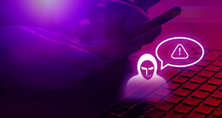 risk management to prevent cyber threats , fraud , hacker and security assessment concept