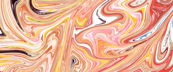 Vector mint pink marbling acrylic paint background, aquarelle colors mixing effect abstract backdrop, watercolor hand drawn marbling illustration, luxurious pink liquid marble surface design. 