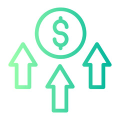 money gradient icon