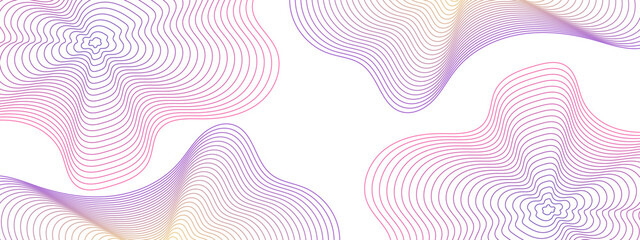 Vector abstract smoky waves background