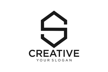 Initial Letter S Logo.