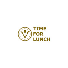 Time for lunch icon isolated on transparent background