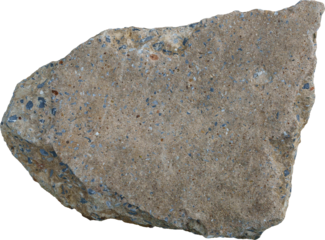 Concrete rubble broken, Broken concrete slabs on background transparent (png file.)