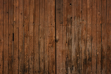 door made of wooden boards - obrazy, fototapety, plakaty