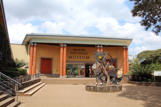 KENYA, NAIROBI - JULY 29, 2018; Entrance to the Nairobi National Museum